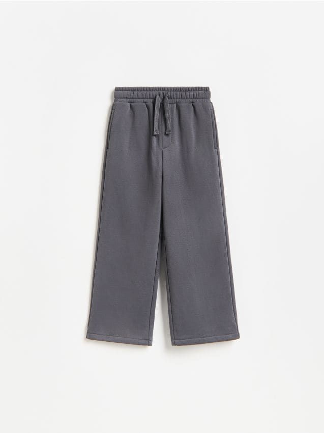 Reserved - Spodnie wide leg - ciemnoszary