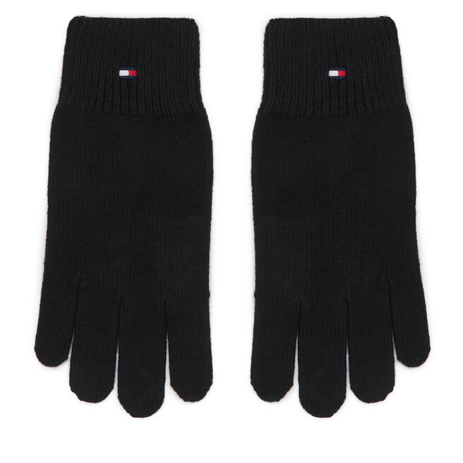 Rękawiczki Damskie Tommy Hilfiger Flag AW0AW19131 Czarny