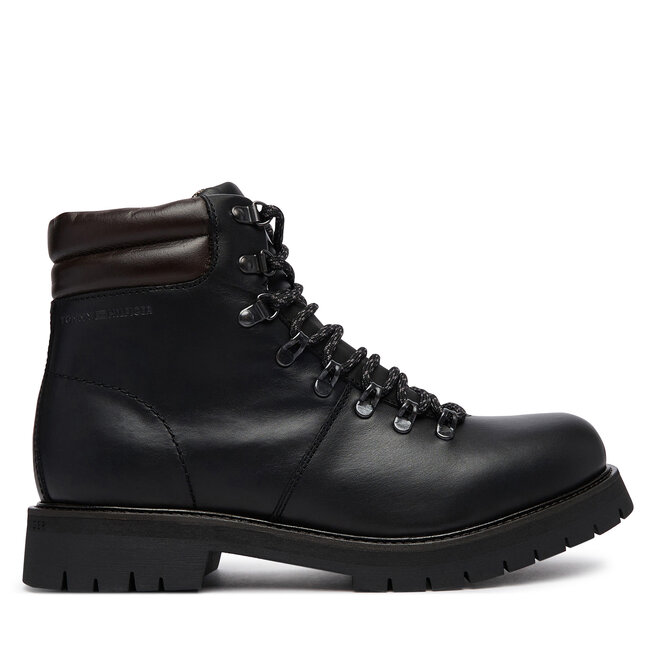 Trzewiki Tommy Hilfiger Elevated Outdoor Lth Wpm Boot FM0FM05995 Czarny