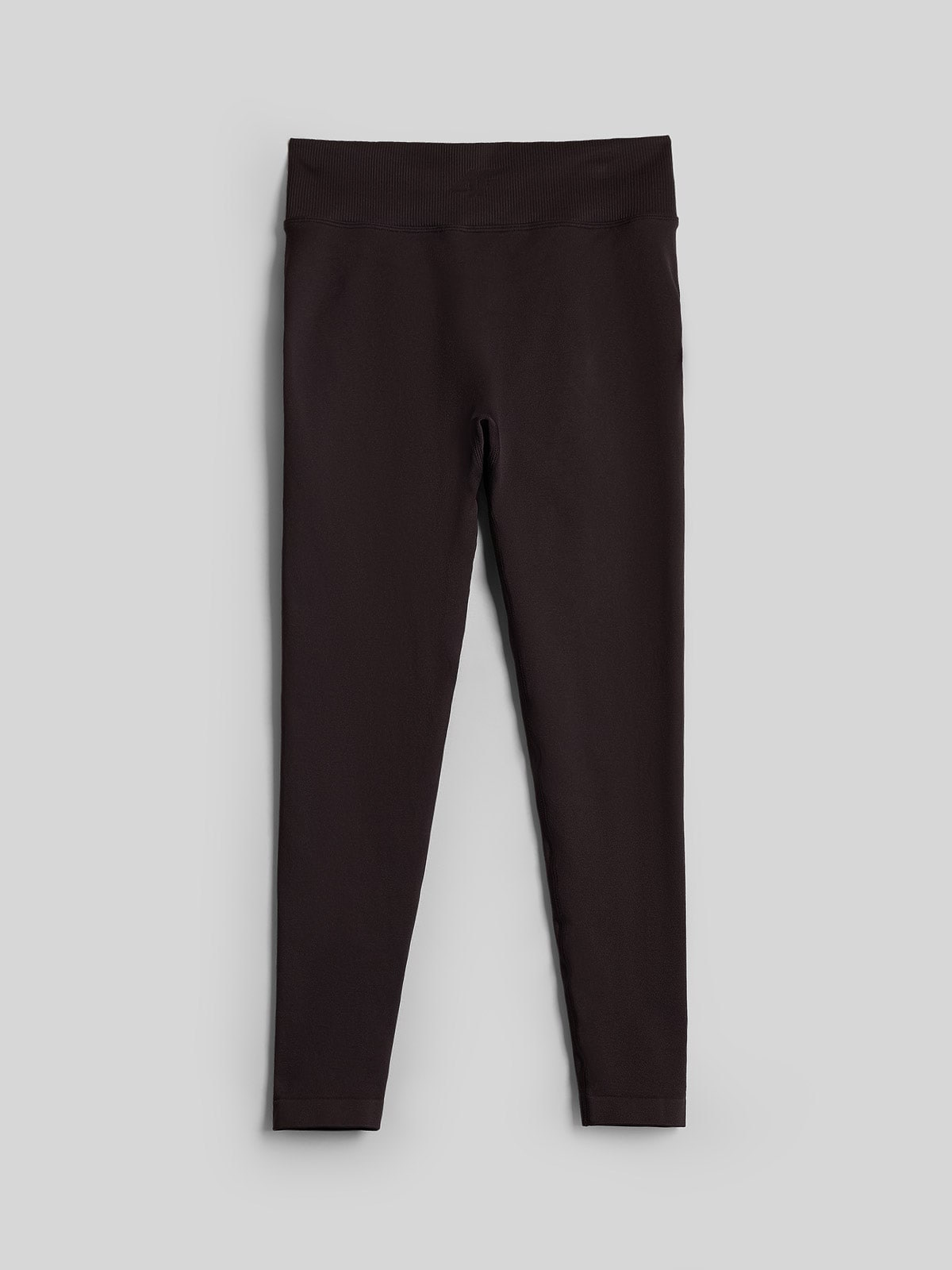 4F Legginsy treningowe szybkoschnące damskie - brązowe XS/S
