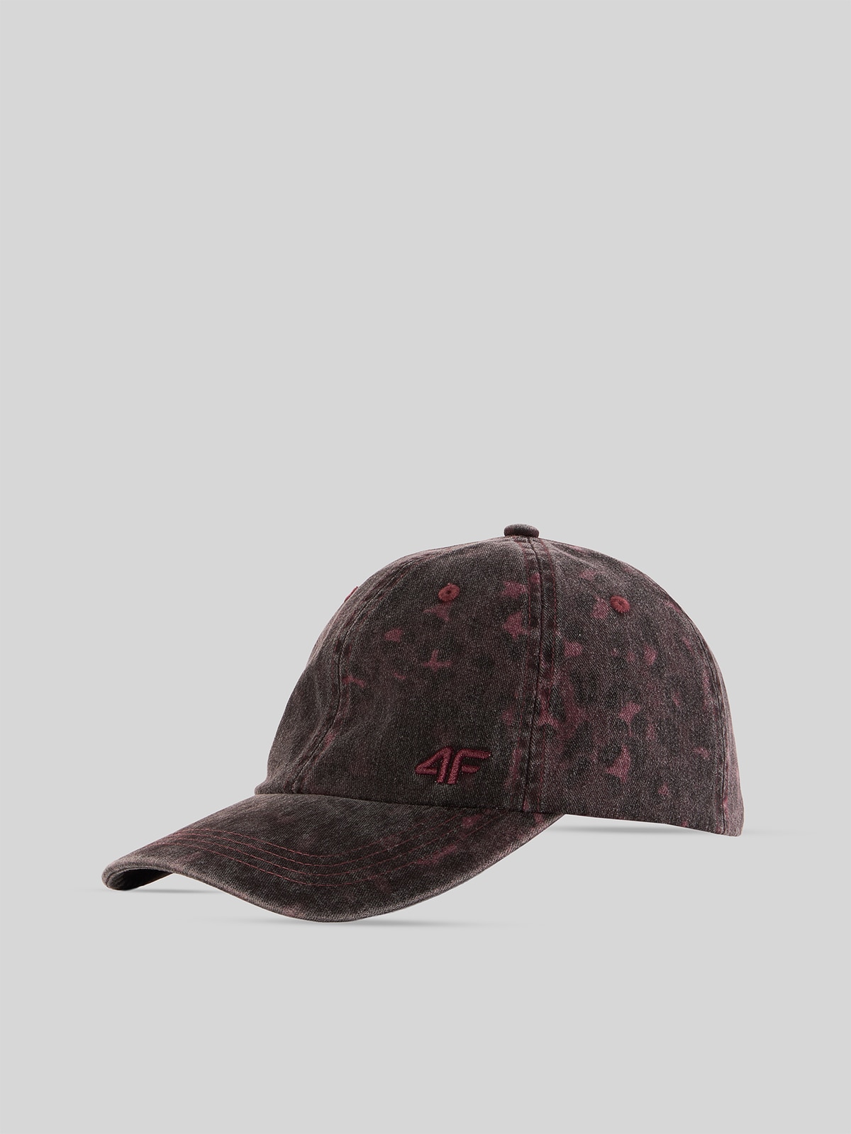 4F Czapka z daszkiem strapback damska - różowa XS/S (56cm)