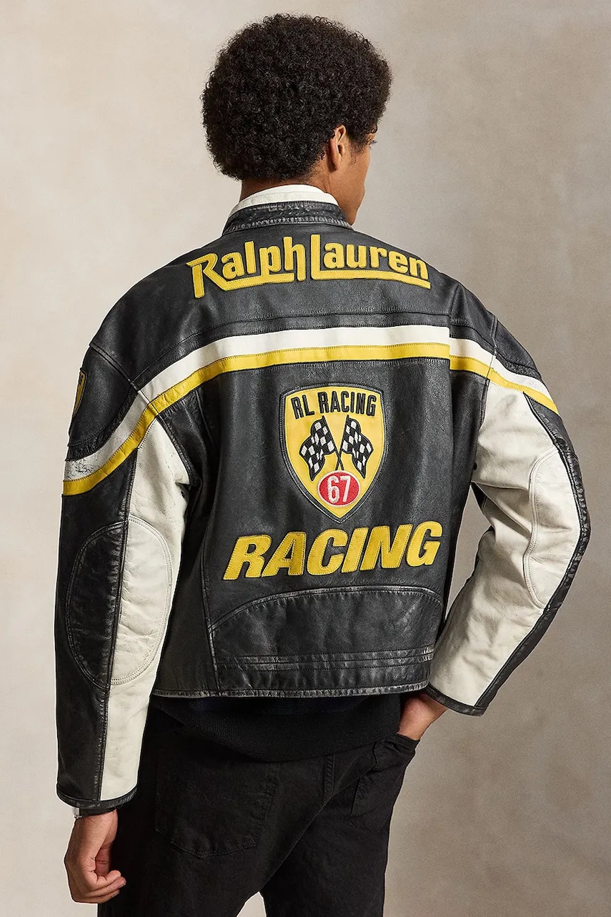 Polo Ralph Lauren krótka kurtka skórzana męska