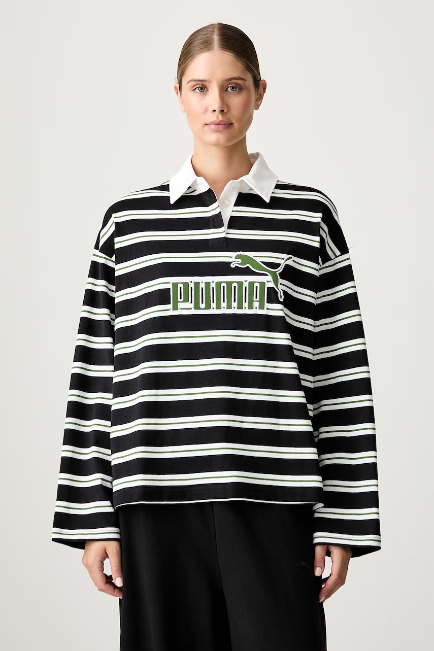 Puma longsleeve damski bawełniany Essentials Elevated