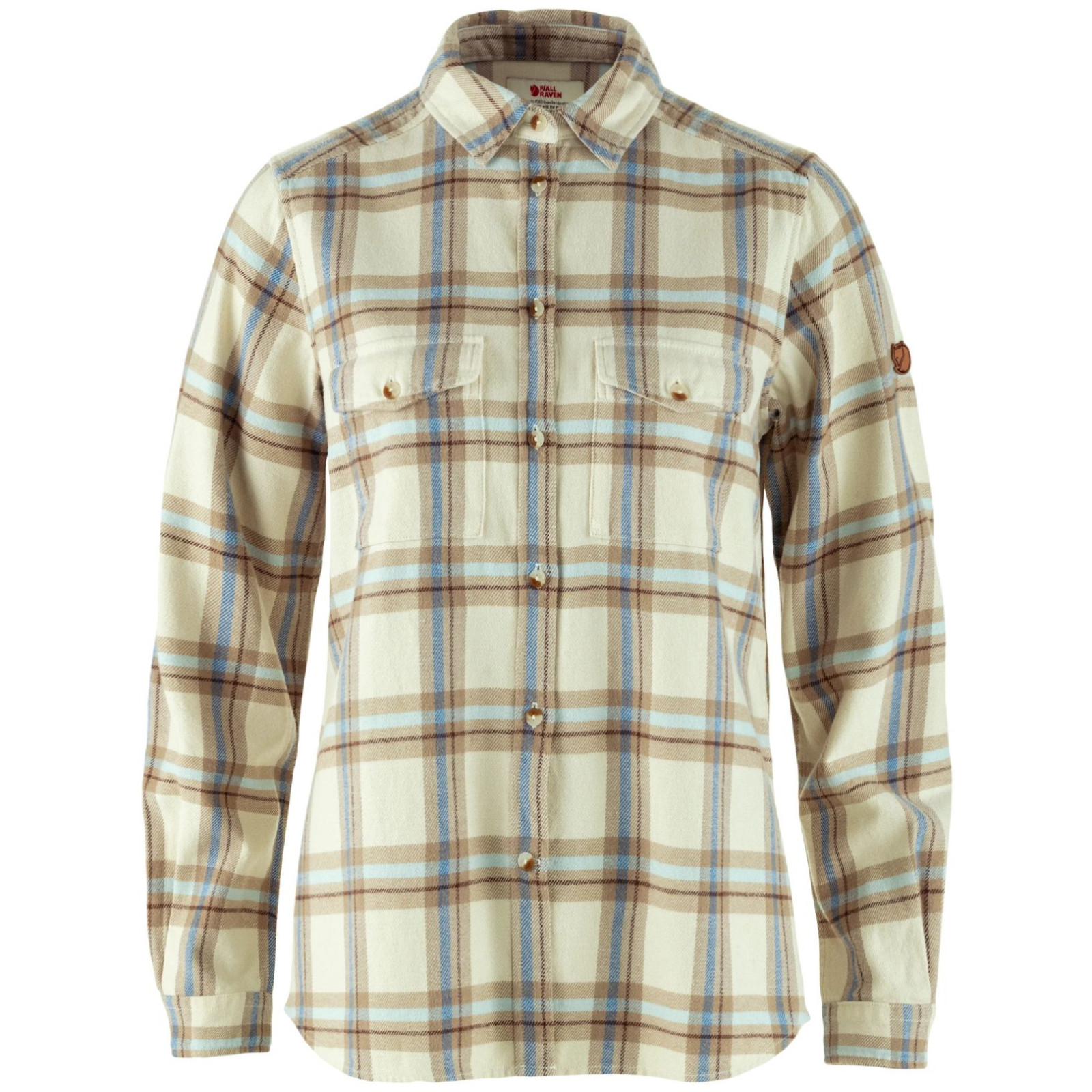 Koszula damska Fjällräven Övik Heavy Flannel Shirt W Rozmiar: S / Kolor: beżowy