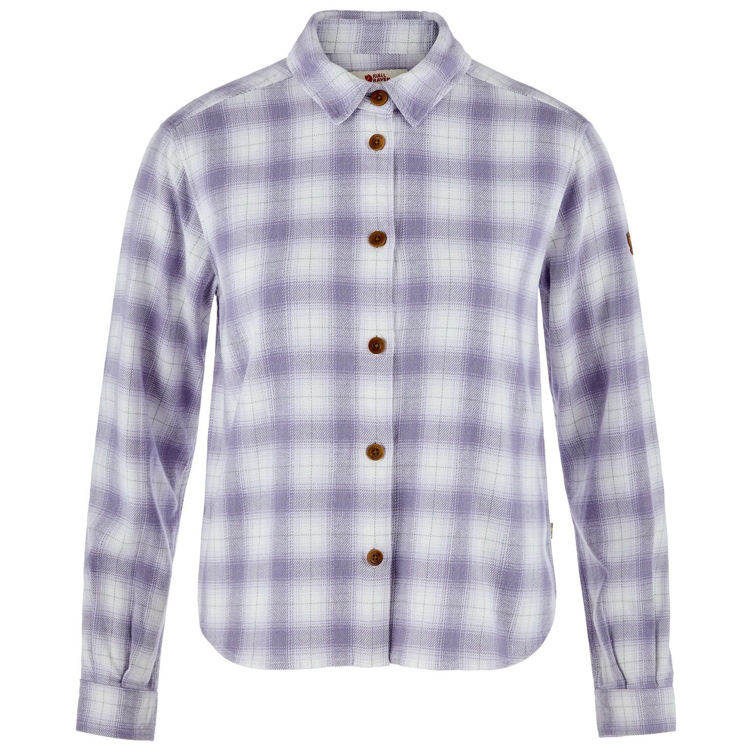 Koszula damska Fjällräven Övik Boxy Flannel Shirt W Rozmiar: M / Kolor: biały/fioletowy
