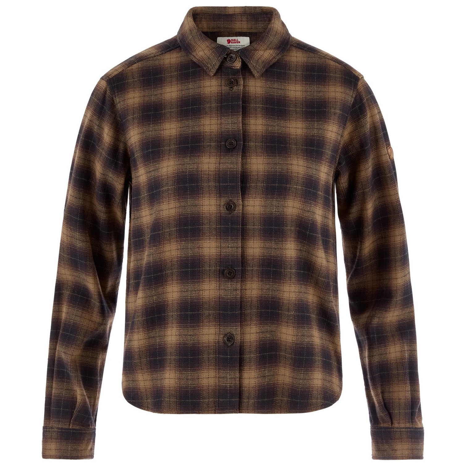 Koszula damska Fjällräven Övik Boxy Flannel Shirt W Rozmiar: M / Kolor: brązowy