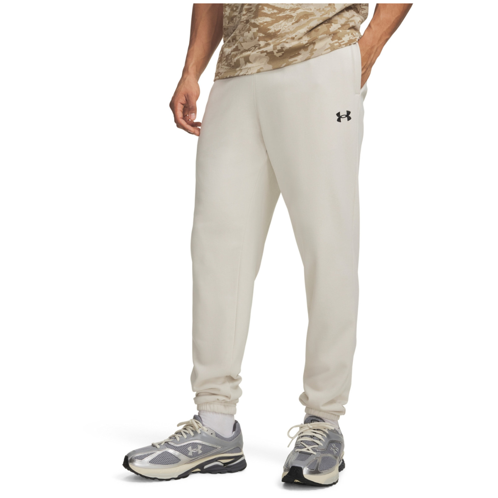 Spodnie męskie Under Armour Rival LW Jogger Rozmiar: XXL / Kolor: biały/czarny