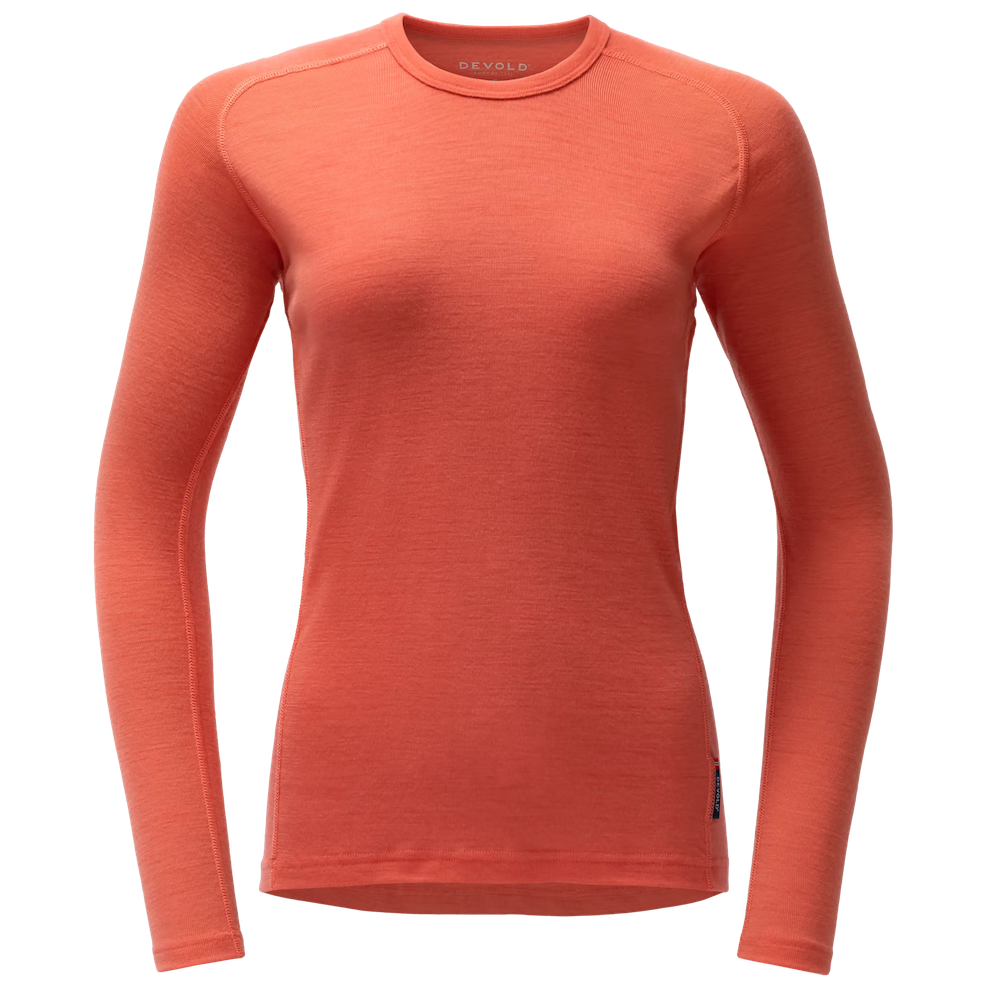Damska koszulka Devold Adventure Merino 190 Shirt Wmn Rozmiar: L / Kolor: pomarańczowy