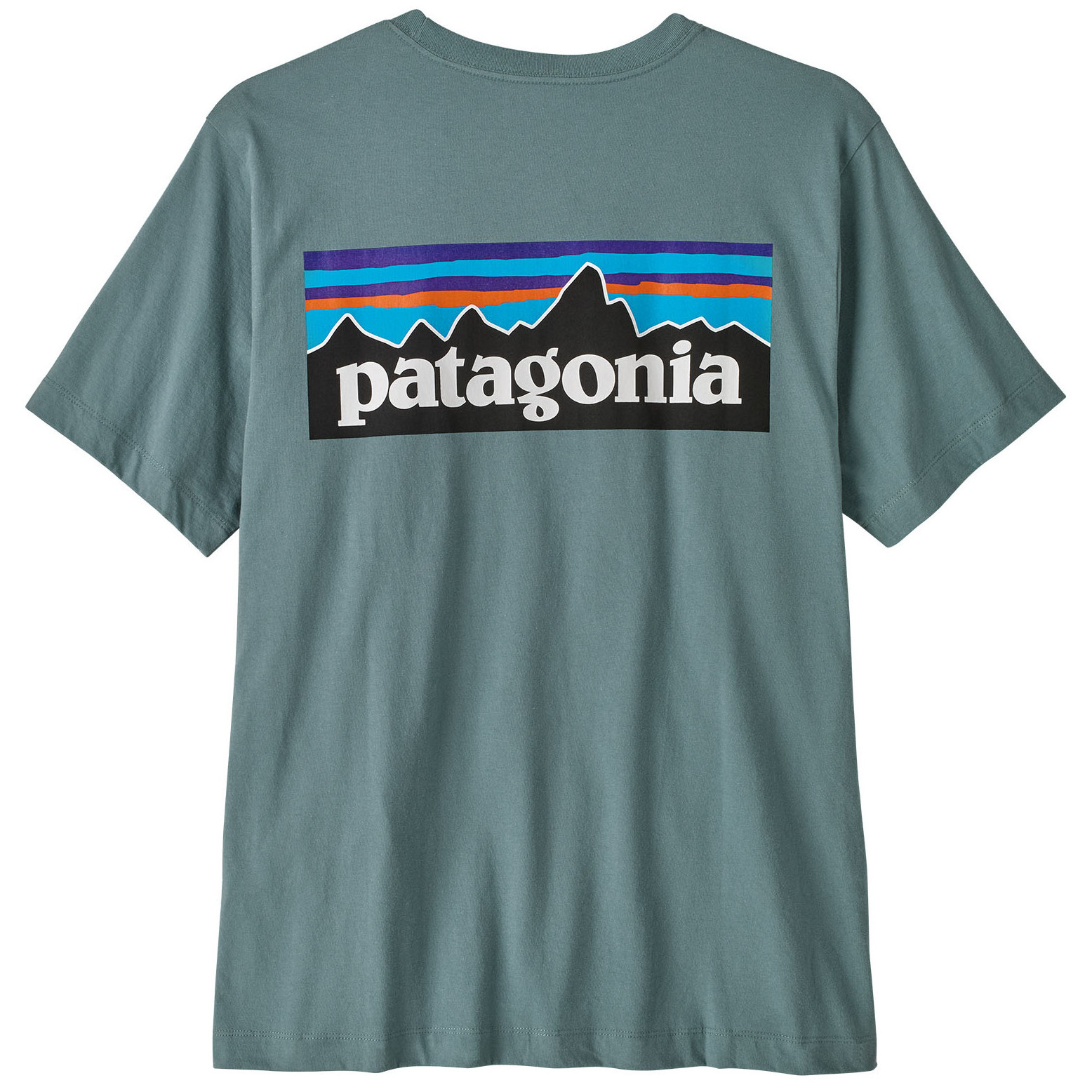 Koszulka męska Patagonia P-6 Logo T-Shirt Rozmiar: S / Kolor: niebieski/zielony