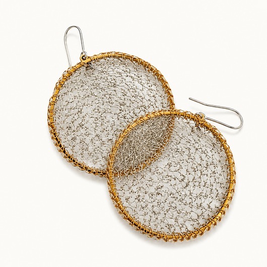 Kolczyki srebrne Crochet Eclipse
