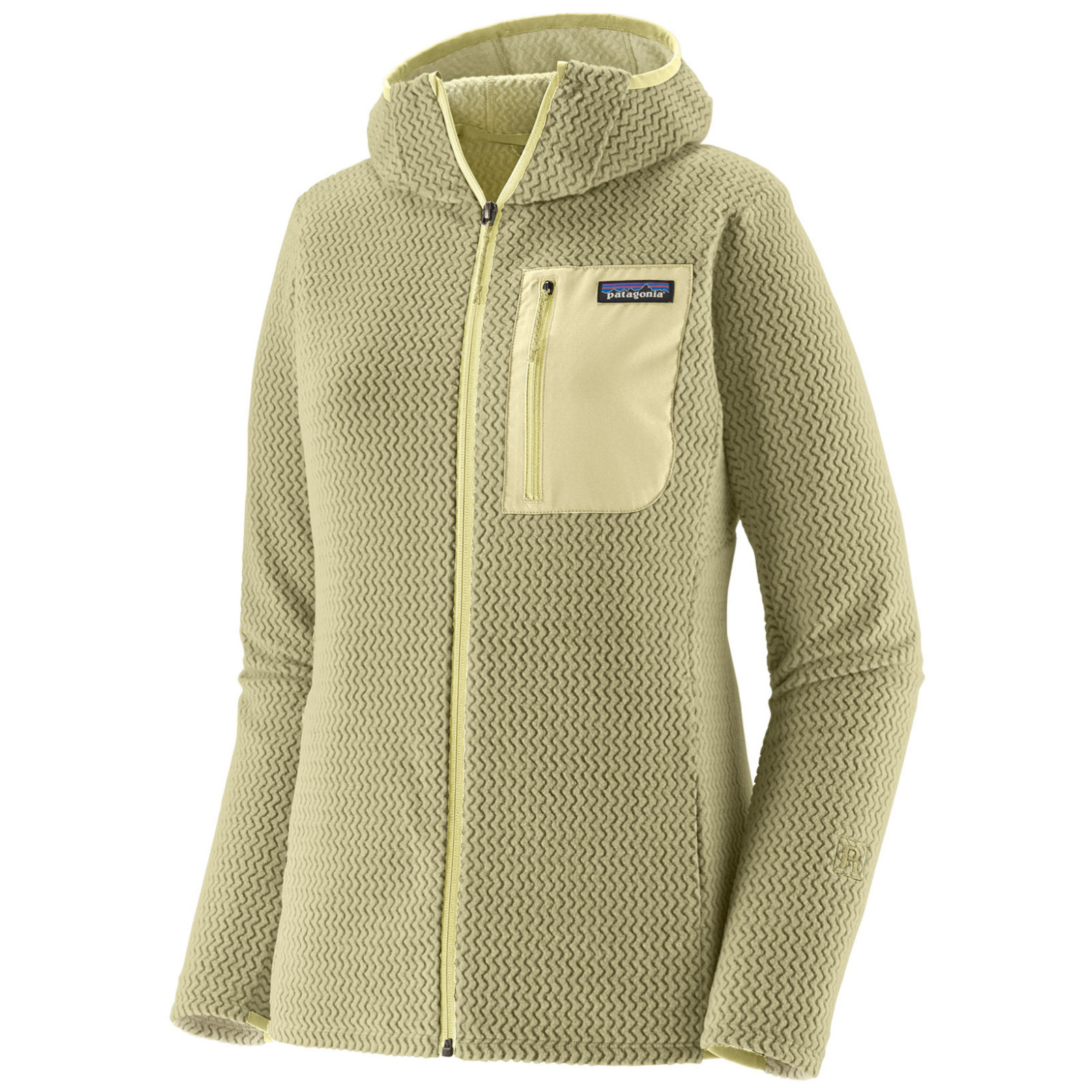 Bluza damska Patagonia W's R1 Air Full-Zip Hoody Rozmiar: XS / Kolor: jasnozielony