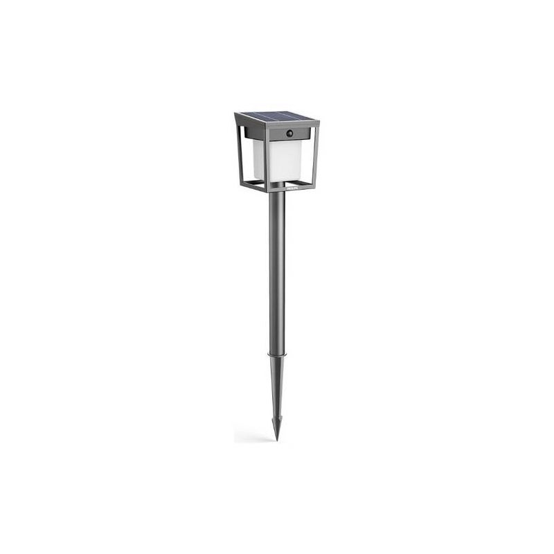 Lampa Ogrodowa Solarna Zewnętrzna Słupek Wbijana 69cm LED 1.5W 250lm 3000K Ciepła biel IP44 z Czujnikiem Ruchu i Zmierzchu Philips