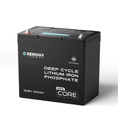 Akumulator Renogy Core Mini 12V 100Ah LiFePO4 z samonagrzewaniem DuoHeat RBT12100LFP-H-G1-DE