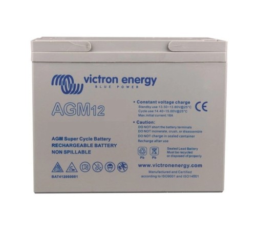 Victron Energy 12V/25Ah AGM Super Cycle Batt. (M5) BAT412025081