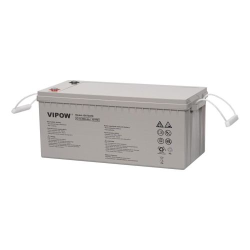 Akumulator żelowy 12V 200Ah Vipow BAT0419