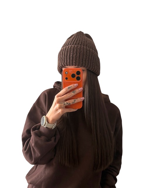 Czekoladowa czapka 100% merino