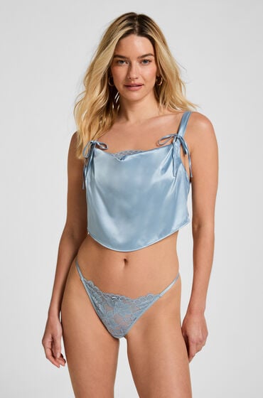 Hunkemöller Stringi Viktoria Niebieski