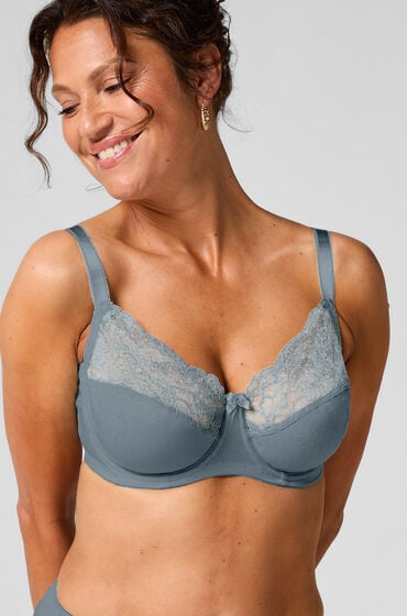 Hunkemöller Biustonosz nieusztywniany z fiszbinami Sophie Niebieski