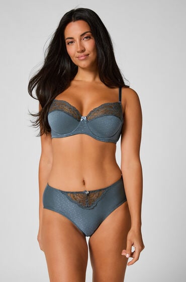 Hunkemöller Figi z wysokim stanem Sophie Niebieski