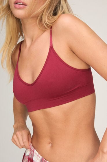 Hunkemöller Trójkątny biustonosz bralette Dide Czerwony