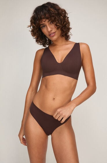 Hunkemöller Super Comfort Brazyliany Brązowy