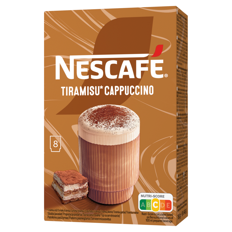 NESCAFÉ Cappuccino o sm. tiramisu (8 sasz.)