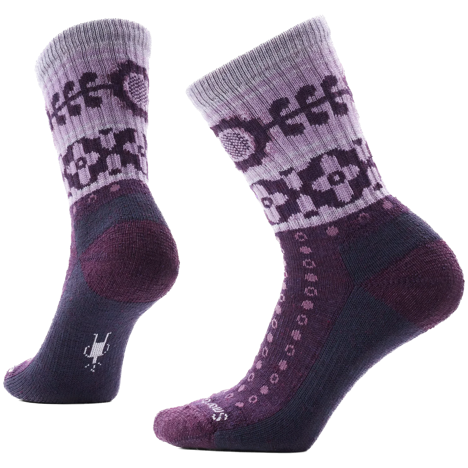 Skarpety Smartwool Women's Everyday Cozy Retro Sunflower Cr Rozmiar skarpet: 34-37 / Kolor: fioletowy