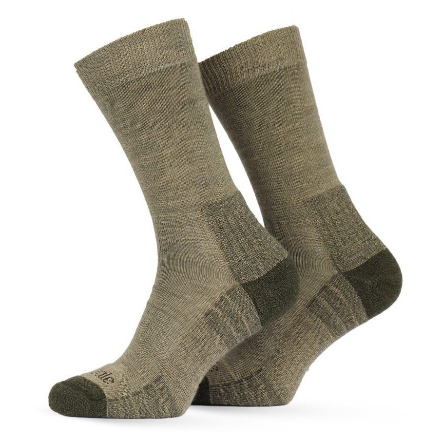 Męskie skarpetki z wełny merino Bridgedale Hike MW MP Boot Rozmiar skarpet: 40-43 / Kolor: zielony