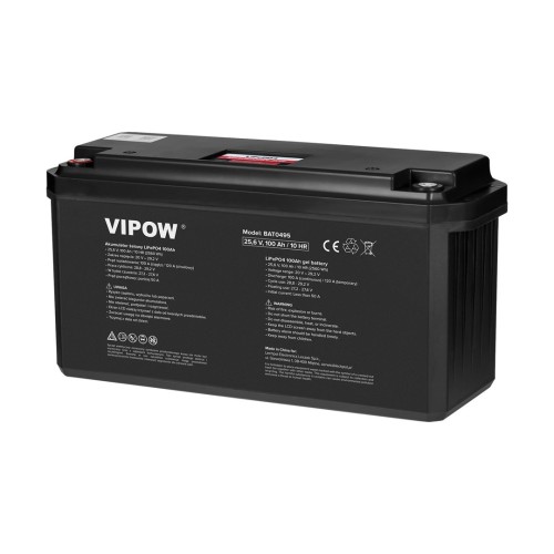 Akumulator LiFePO4 100Ah 25.6V z BMS BAT0495