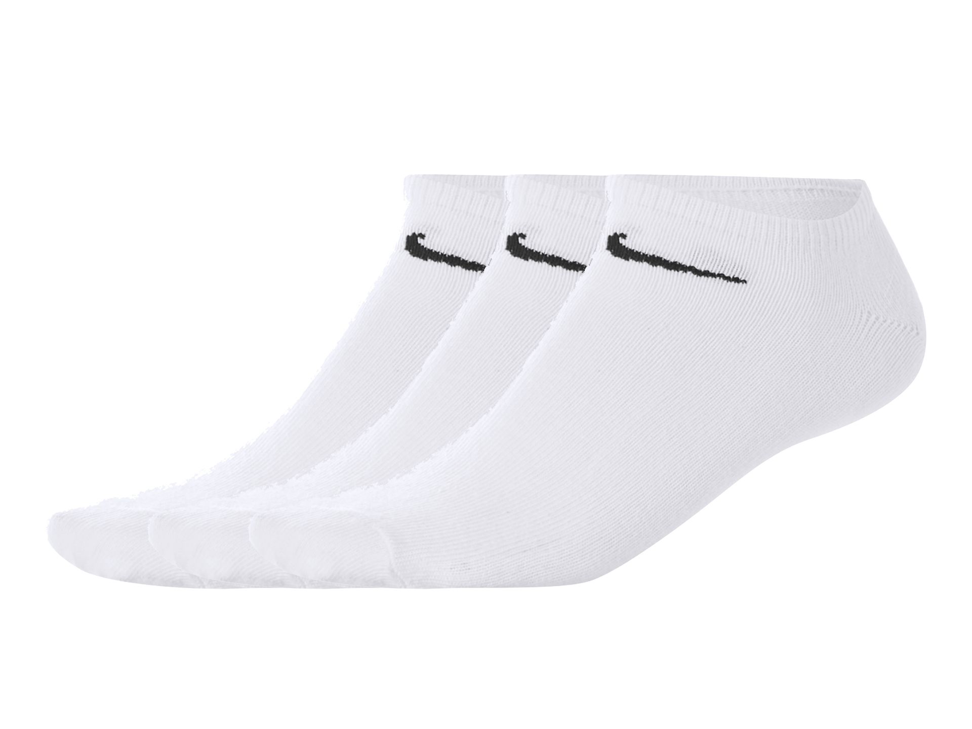 NIKE Skarpety sportowe stopki, 3 pary (biała, 35-38)