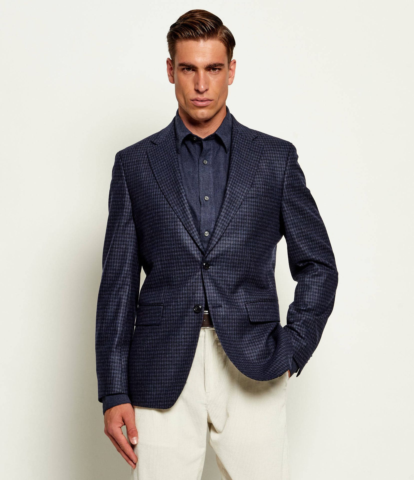 BOSS BLACK Wełniana marynarka H-Hutson-263 Slim Fit z dodatkiem kaszmiru