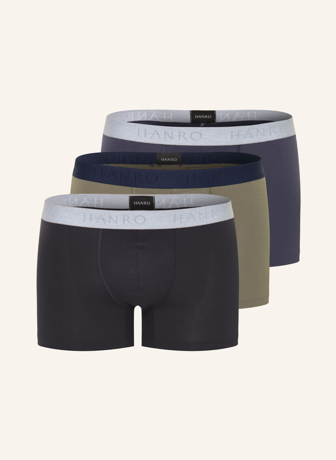 Hanro Bokserki Cotton Essentials, 2 Szt. gruen