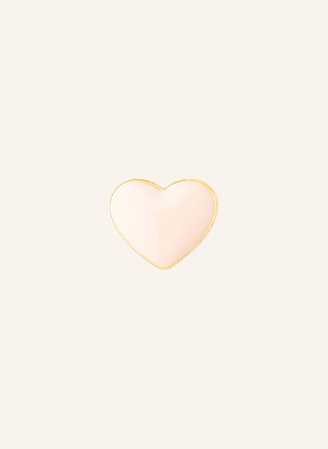 Lulu Copenhagen Kolczyk Na Sztyft Love U Ze Srebra Sterling 925 rosa