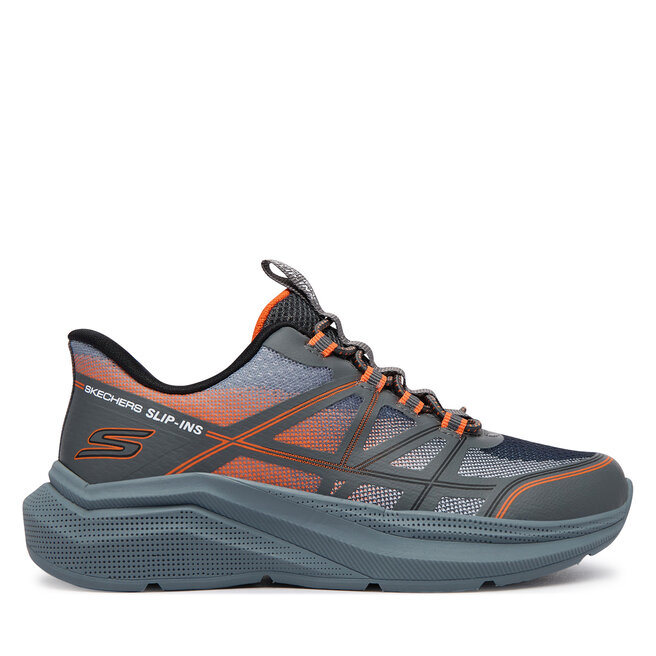Sneakersy Skechers Microspec Velocity - Grid-Shift 404220L/CCOR Szary