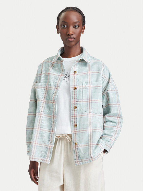 Billabong Koszula EBJWT00120 Zielony jasny Oversize