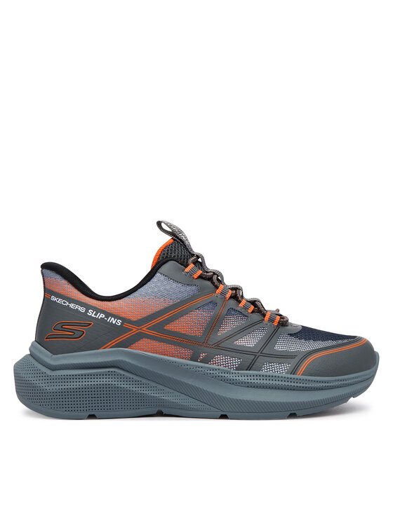 Skechers Sneakersy Microspec Velocity - Grid-Shift 404220L/CCOR Szary