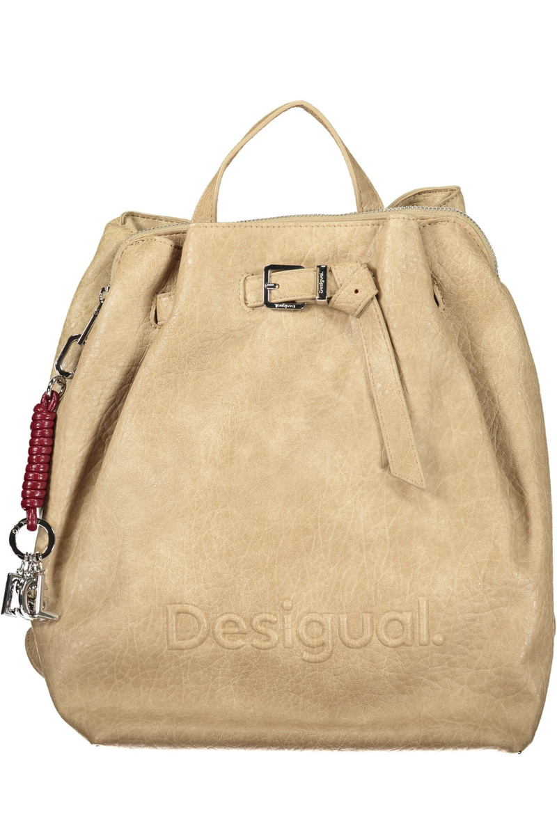 Beżowy plecak damski Desigual Half Logo Luena