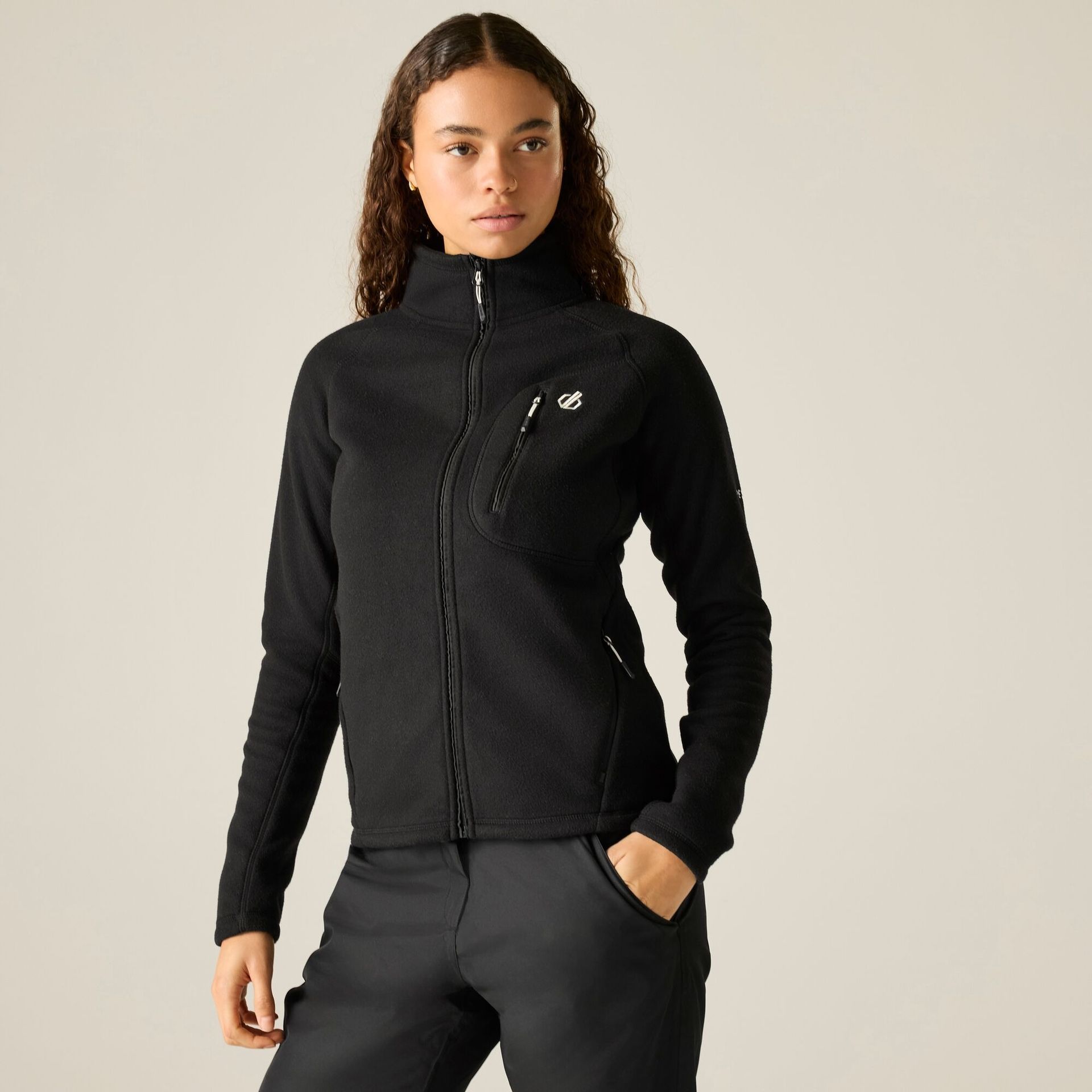 Dare 2b Polar damski rozsuwany Thermaflex Czarny, Rozmiar: 46