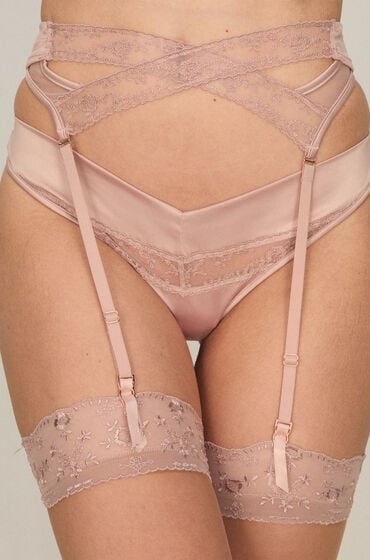 Hunkemöller Pas do pończoch Brigitte Różowy