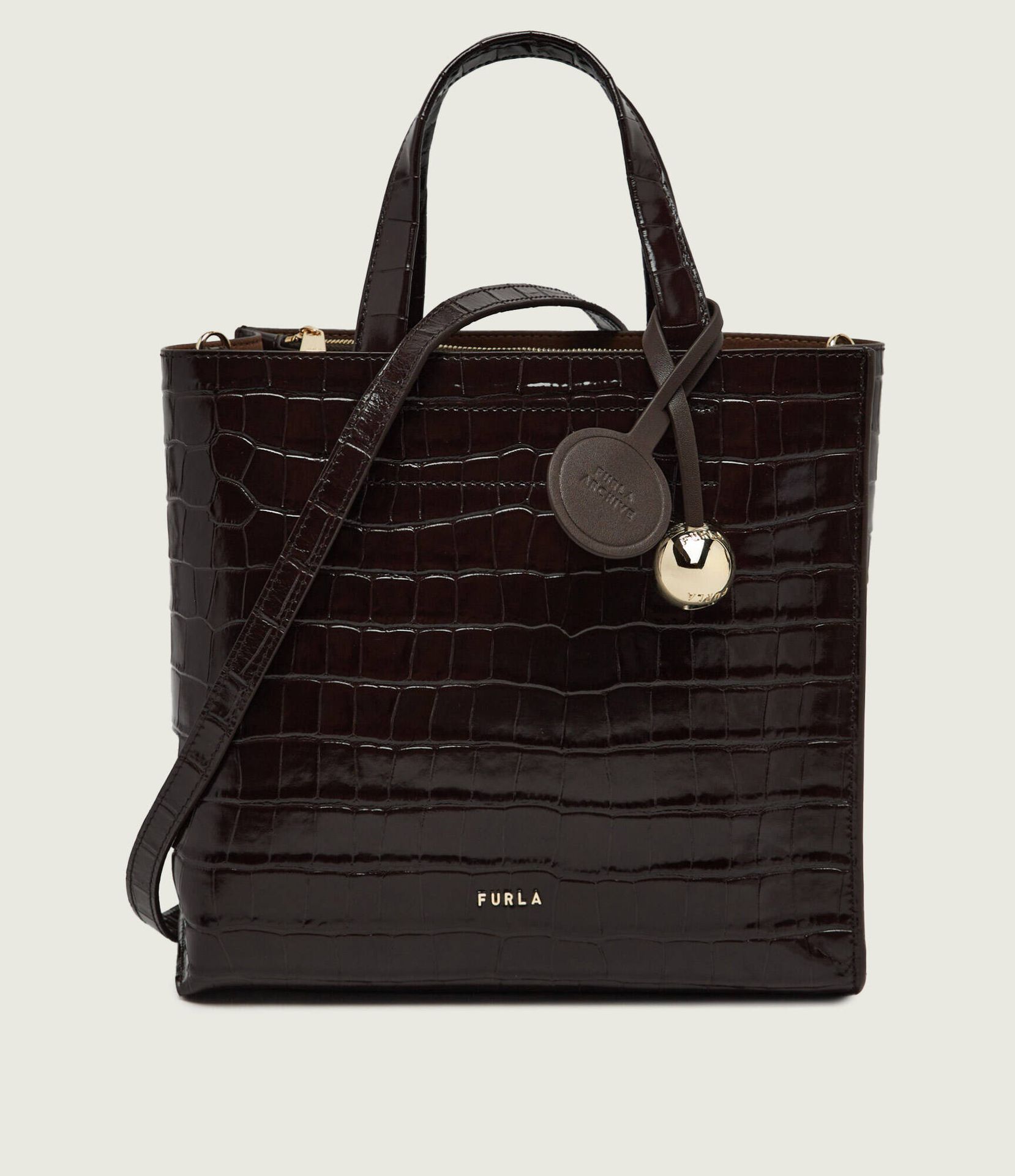 Furla Skórzany kuferek Furla Divide It