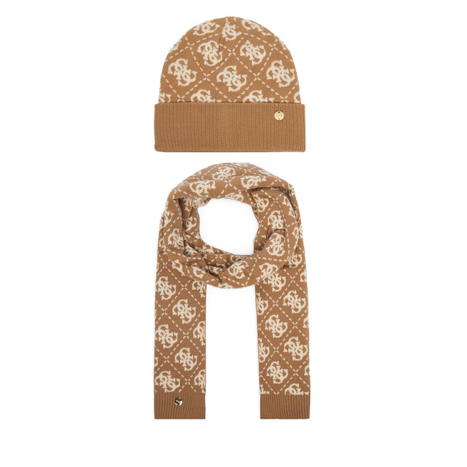 Zestaw szalik i czapka Guess GFBOX WP6401 Beżowy