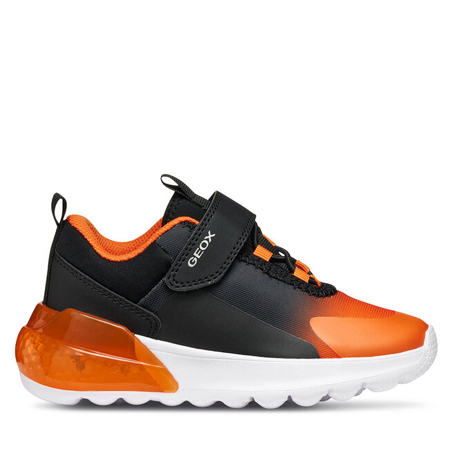 Sneakersy Geox J Activart Illuminus Boy J56LYA 02A9J C0038 M Pomarańczowy