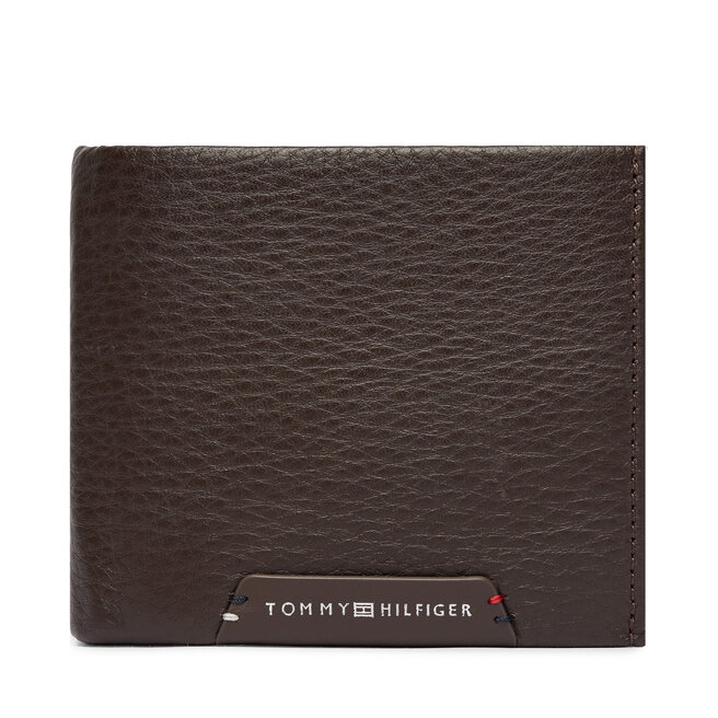 Portfel Tommy Hilfiger Th Corp Cc Flap And Coin AM0AM14780 Brązowy ciemny