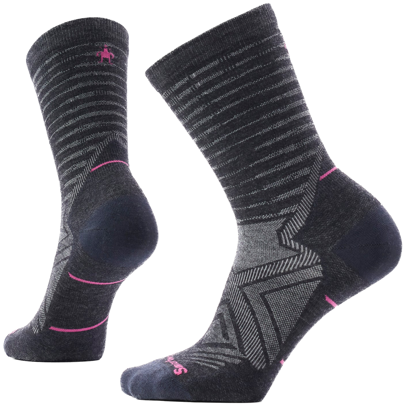 Skarpety Smartwool Women's Run Zero Cushion Crew Socks Rozmiar skarpet: 34-37 / Kolor: szary