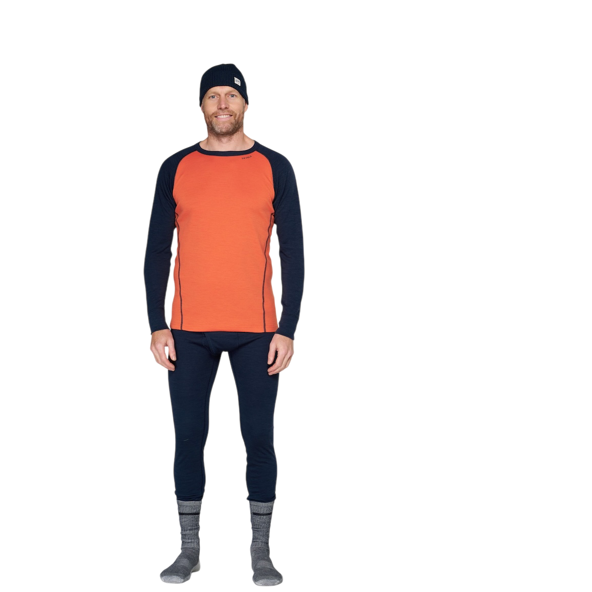 Męska koszulka Devold Duo Active Merino 205 Shirt Rozmiar: M / Kolor: pomarańczowy