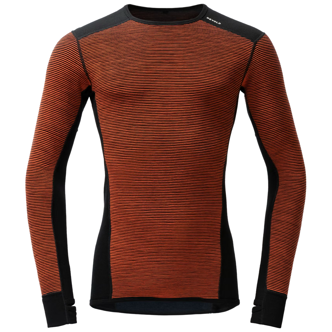Męska koszulka Devold Reverso Merino Shirt Man Rozmiar: XL / Kolor: pomarańczowy/szary