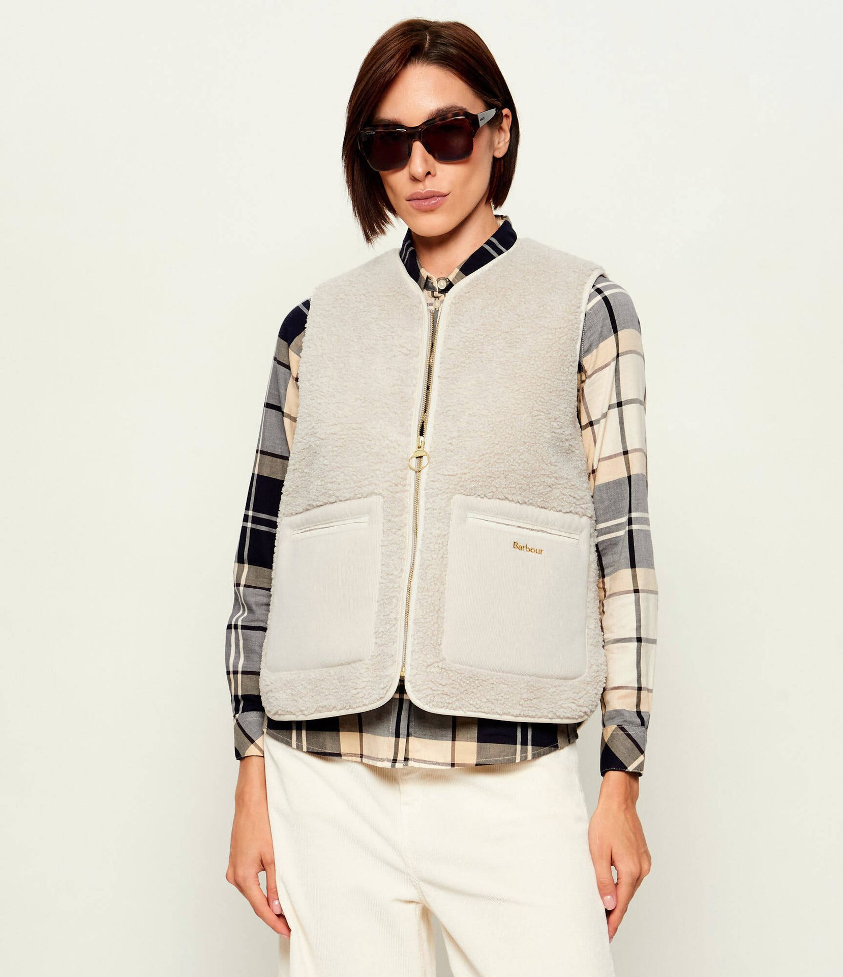 Barbour Kamizelka Bainford Regular Fit shearling