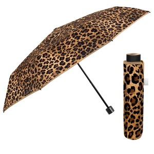 Parasol Damski Perletti Time Manualny Panterka Jasny z Pokrowcem