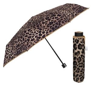 Parasol Damski Perletti Time Manualny Panterka Ciemny z Pokrowcem