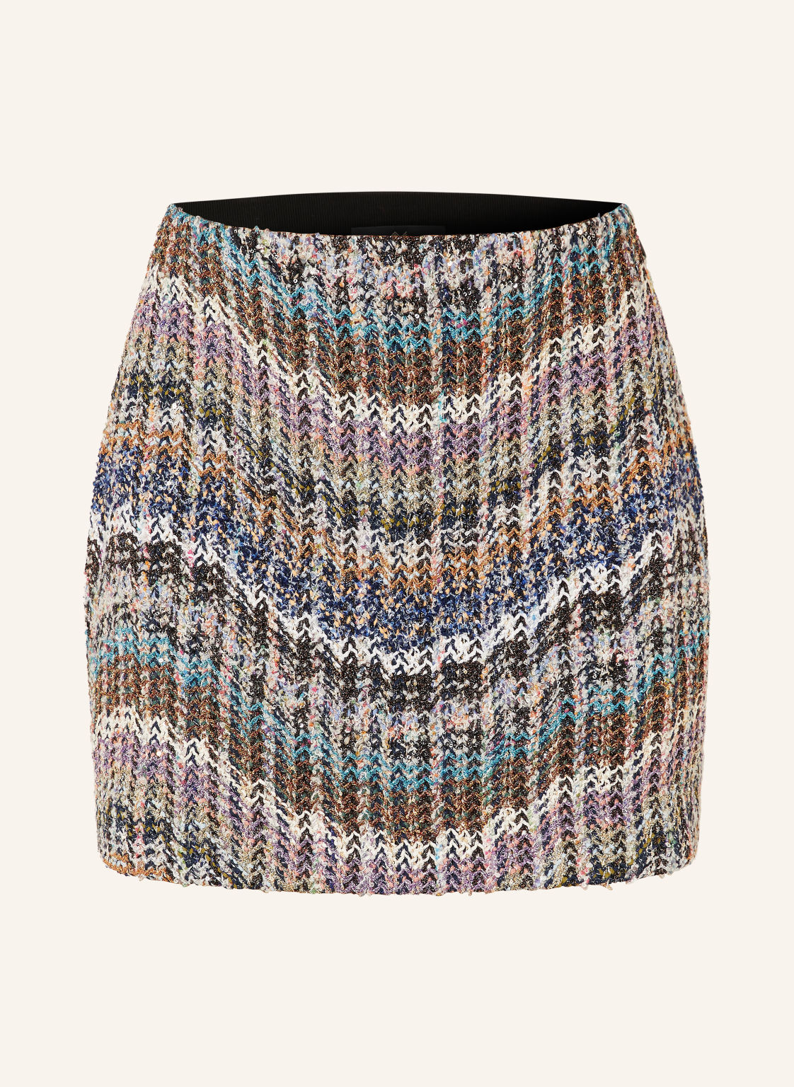 Missoni Spódnica Z Tweedu Z Cekinami I Błyszczącą Przędzą blau